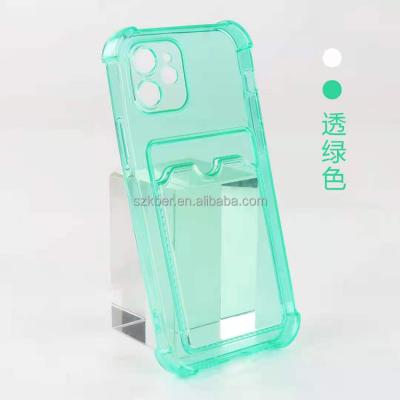 China Shenzhen Card Slot Shockproof Airbag 1.5mm TPU Products Transparent Soft Transparent Soft Case For Samsung Galaxy A32 for sale