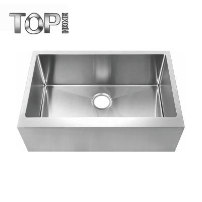 China Without Faucet US Standard Single Bowl Farmhouse Apron Kitchen Sink Price for sale