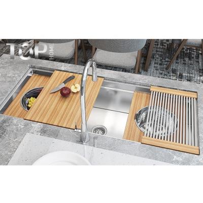 China Without Faucet 16 Gauge Hand Made Undermount Kitchen Sink for sale