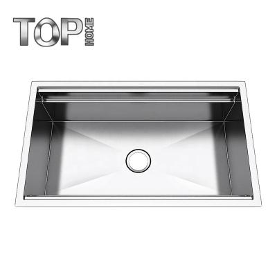 China Without Faucet CUPC 16 Gauge Bowl Single Bowl Stainless Steel Undermount Kitchen Sink for sale