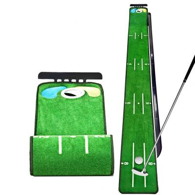 China Indoor Trainer Training Practice Mat Wood Golf Putting Green Factory Golf Putting Green for sale