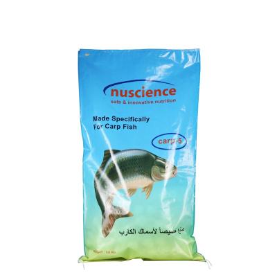 China Wholesale 25kg 50kg agriculture livestock pig fish animal feed used film pp woven sack laminated high quality bags best for sale