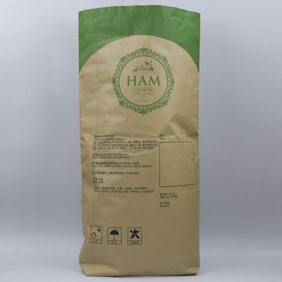 中国 Custom Logo Brown Kraft Paper Bags Recyclable With Good Quality Kraft Paper Bag Rice Flour Sack 販売のため