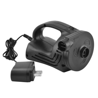 China Newest chargeable family homes electric air pump for inflatable with 3 nozzles 110V AC and 12V DC adapter (can used in car and home) for sale