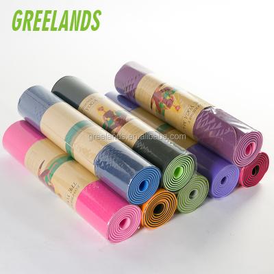 China For Pilates Eco Tape Anti-Slip Yoga Mat, Fitness Exercise Mat, Thick High Density Filling To Avoid Sore Knees During Pilates Stretching for sale