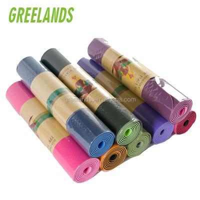 China For Yoga Mat With Two Color Pilates Band 6mm 8mm 10mm Zhejiang, Double Side Yoga Mat Mandala Baby Play Mat Gym, 2 Layers Gym Exercise Mat for sale