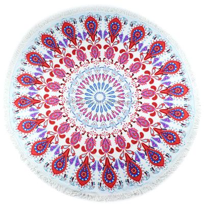 China Simple Egyptian Tapestry Mats Wall Hanging, Round Gypsy Mandala Beach Towel Round Yoga Mat Picnic Blanket Beach Sheet Boho Hippie for sale