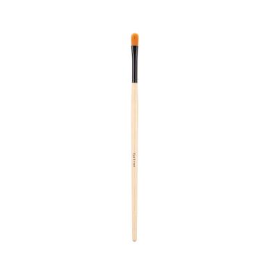 China Single Smudge Brush Synthetic Make Up Brush Hair Handle Concealer Wooden Makeup Tool Brush for sale