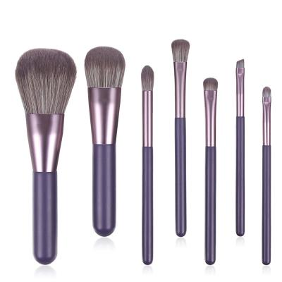 China Angular Blush New Loose Powder 7pcs Eye Sweep Brushes Mini Brush Portable Makeup Tools Makeup Brushes Set for sale