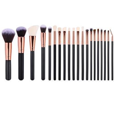 China Hot Sale Vegan High Quality Cruelty Free Stain Brush Amazon Brush Makeup Brushes Private Label Custom LOGO Black Face Makeup Brush Set for sale