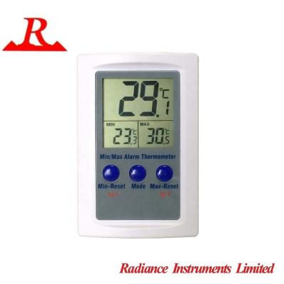 China Compact Size Alarm Digital Room Thermometer Min-max 37 (W) x 37 (H) mm for sale