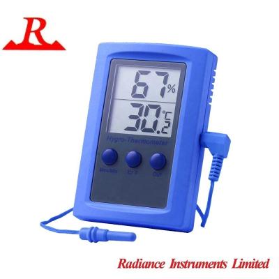 China Dot Alert Compliant Ice Compact Size CE Aquarium Hygro-thermometer In-outdoor Alarm 37 (W) x 37 (H) mm for sale