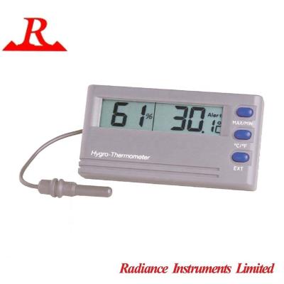 China Compact Size Dual Display Memory Refrigerator Thermometer Min-max 52 (W) x 13 (H) mm for sale