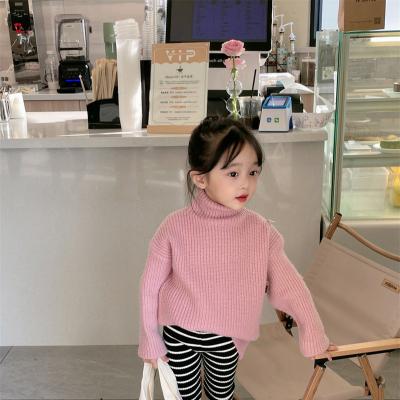 China Anti-pilling solid color unisex kids sweater knit full wear sleeve pullover baby sweaters for sale