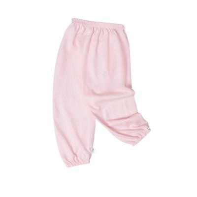 China Newborn Baby Soft Pants Solid Color Cotton Anti-pilling Pants Baby Footed Pants With Unisex Infant Foot Joggers for sale