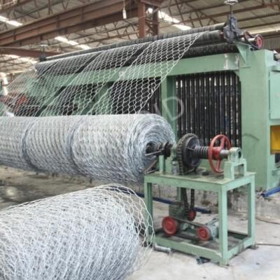 China 80 X 100 Mm Hexagonal Gabion Basket / Galvanized Hexagonal Wire Netting 2 X 1 X 1 M for sale