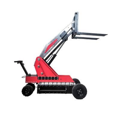 China Hotels Lift Pallet Truck With Flexible Rotation Self Propelled Lifting Equipment Mini Forklift Lifting Machine for sale