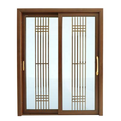 China Modern Aluminum Double Tempered Glass Three Panels Frameless Sliding Glass Door for sale