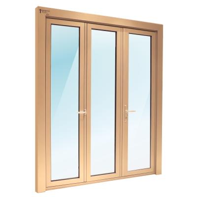 China Aluminum Foldable Balcony Door Decoration Premium Sliding Patio Glass Folding Door for sale