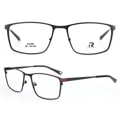 China Vintage Classic Color Stainless Steel Metal Square Optical Frames For Men for sale