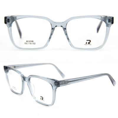 China Classic Fashion Rectangle Acetate Optical Glass Metal Metal Frame Eyewear Optical Frames for sale