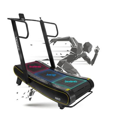 China Speed ​​Fit Curve Eco-friendly Treadmill With Self Generating Good Quality Running Machine With Resistance Bar OEM Gym Use Treadmill For HIIT for sale