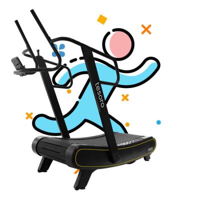 China Eco-friendly Fitness Equipment Exercise Curved Treadmill With High Redemption Rate Running Machine Treadmills Suitable For HIIT for sale