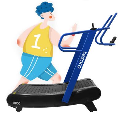 China Easy Install Non-Motorized Treadmill For Commerical Use Gym Studio Air Runner Treadmill Machine Running Curved Treadmill for sale