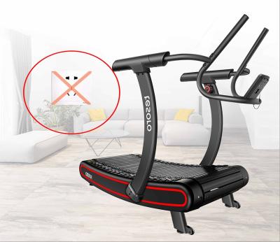 China Eco-friendly Curved Treadmill With China Factory Gym Use Running Machine 2022 Best Price With Low Noise With Resistance 8 Bar Level Gym for sale