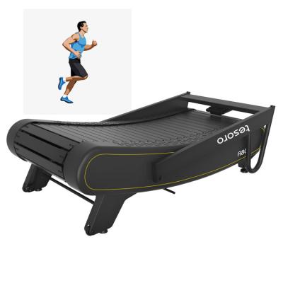 China 2022 Newest Design Eco-friendly Foldable Running Body Gym Machine Strong Gym Equipment Home And Commercial Use Curved Treadmill for sale