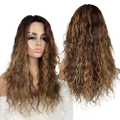 China French Curl 130%, 150%, 180% Lace Front Wigs Peruvian Hair Water Transparent Wave Wig Full HD Glueless Lace Wigs for sale