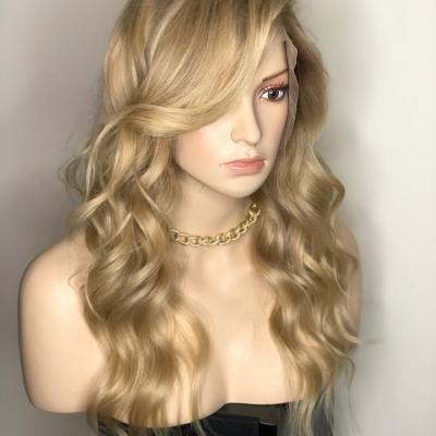 China Body Wave Rooted Ombre 4/613 Blonde Full Lace HD Transparent Balayage Full Lace Front Wig Lace Hair Wig for sale