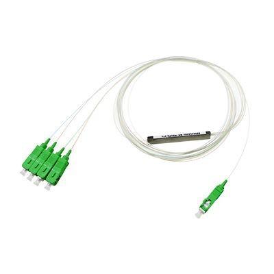 China Fiber Optic Splitter 1x4 Good Durability High Temperature Stability for sale