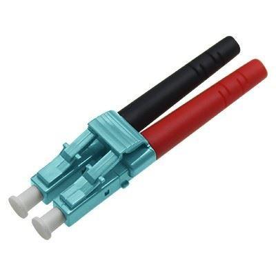 China LC OM3 3.0mm DX Multimode Fiber Connector com Black And Red Boot à venda