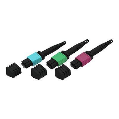 China Adaptador de fibra multimodo PC Polish 8/12/24 núcleos baja pérdida de inserción 3,0 mm de diámetro en venta