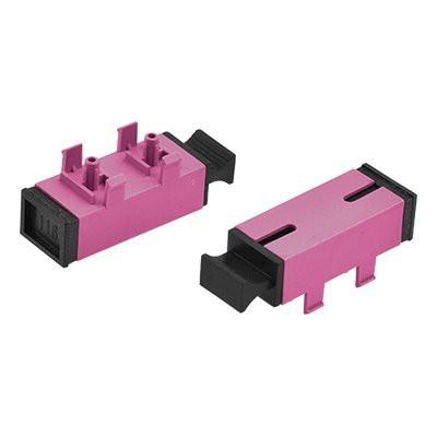 China SC SX OM4 Glasfaser-Adapter mit Beinen MM Violett spezielle Staubkappe zu verkaufen