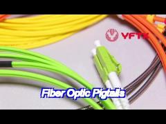 customized fiber optic pigtails 12c sc om3 aqua pvc lszh loose buffer tight buffer