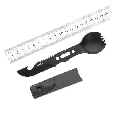 China Outdoor Outdoor Camping Picnic Knife Spoon Kits Tableware Survival Tools for sale