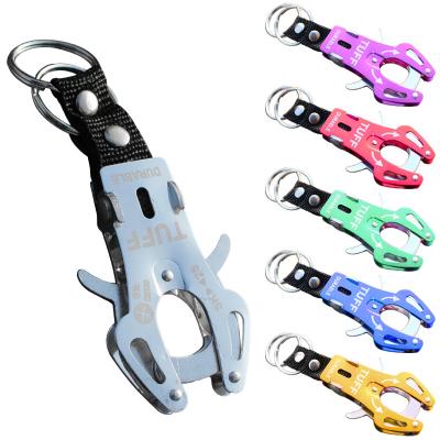 China Lightweight Portable Tiger Hook Buckle Aluminum Carabiner Carabiner Clip Mountaineering Survival Climbing Outdoor Tools for sale