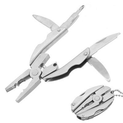 China Mini Stainless Steel Camping Equipment Foldable Outdoor Multi Purpose Folding Tool Pliers for sale