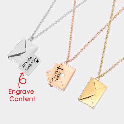 China Custom Europe and America wrap pendant stainless steel necklaces for women confession gold choker pendant necklace for woman fashion jewelry for sale