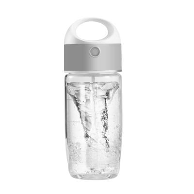 China Sustainable Portable Custom Battery Operated 450ml Self Stirring Sports Water Drinking Glass Bottle for sale