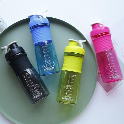 China Sustainable Promotional Plastic Water Bottles 800ml Protein Shaker BPA Free for sale