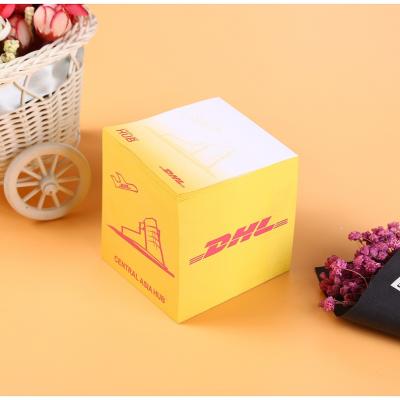 China Self-adhesive custom logo memo pad creative sticky paper cube personalized pad for sale