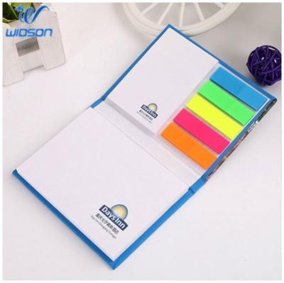 China Promotional Hard Cover Book Cover Notepad, Custom Logo Printing Sticky Notepad for sale