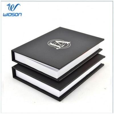 China Wholesale Self Adhesive Sticky Note Pad, Hard Cover Custom Logo Memo Pad for sale