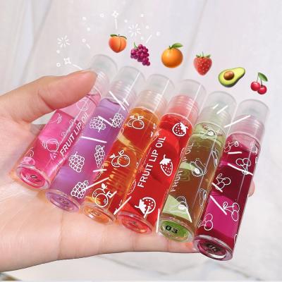 China Moisturize Roll-on Sheath Moisturizing Lip Balm Liquid Moisturizing Colorless and Transparent Fruit Avocado Lip Oil for sale