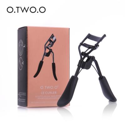 China O.TWO.O Stainless Steel Eyelash Curler Cosmetic Makeup Eye Lash Black Silver Makeup Tools for sale