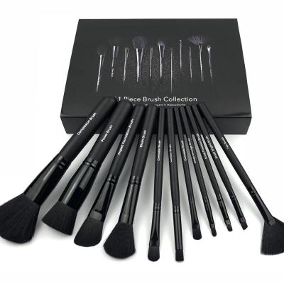 China Soft and Smooth 3D Fish Scale Makeup Brush Set 11pcs Cosmetic Brushes Eyeshadow Eyeliner Blush Brush for sale