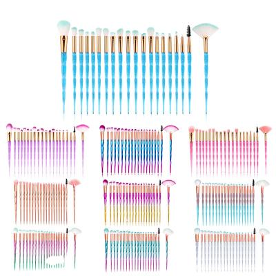 China Wholesale 20pcs Professional Makeup Brush Set Soft and Smooth Cosmetics Eyeshadow Foundation Brush Set for sale